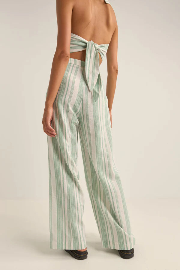 DINERO STRIPE WIDE LEG PANT