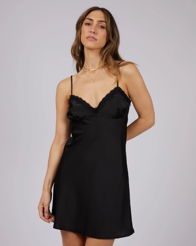 ASHLYN MINI SLIP DRESS JORGE LADIES BLACK SILK MINI DRESS NIGHT OUT DRESSY CLASSY