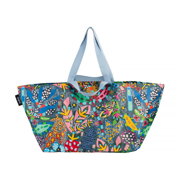 beach bag, gardens of spring, kollab