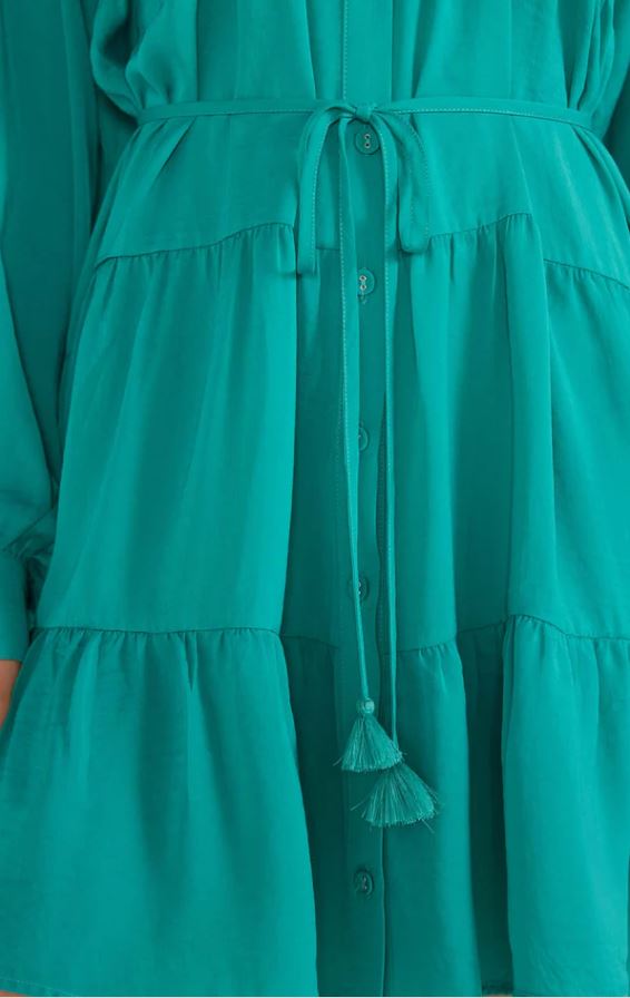 EMMA TIERED SHIRT DRESS