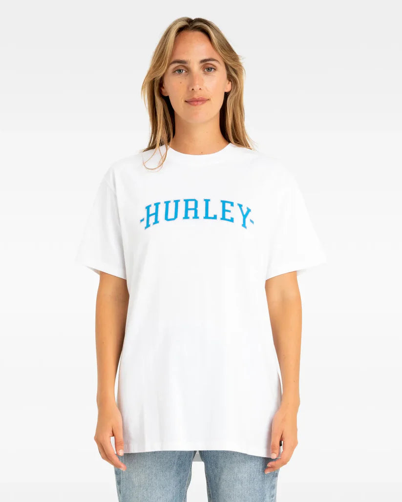 home coming tee, white, hurley