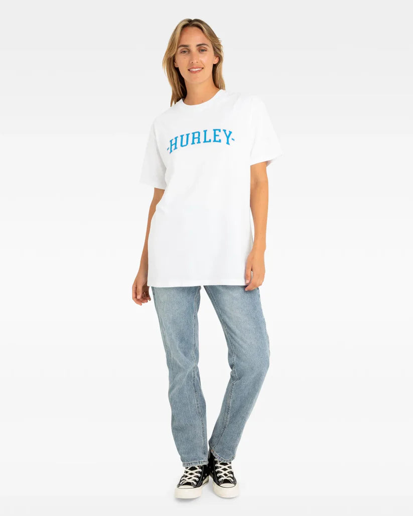 home coming tee, white, hurley