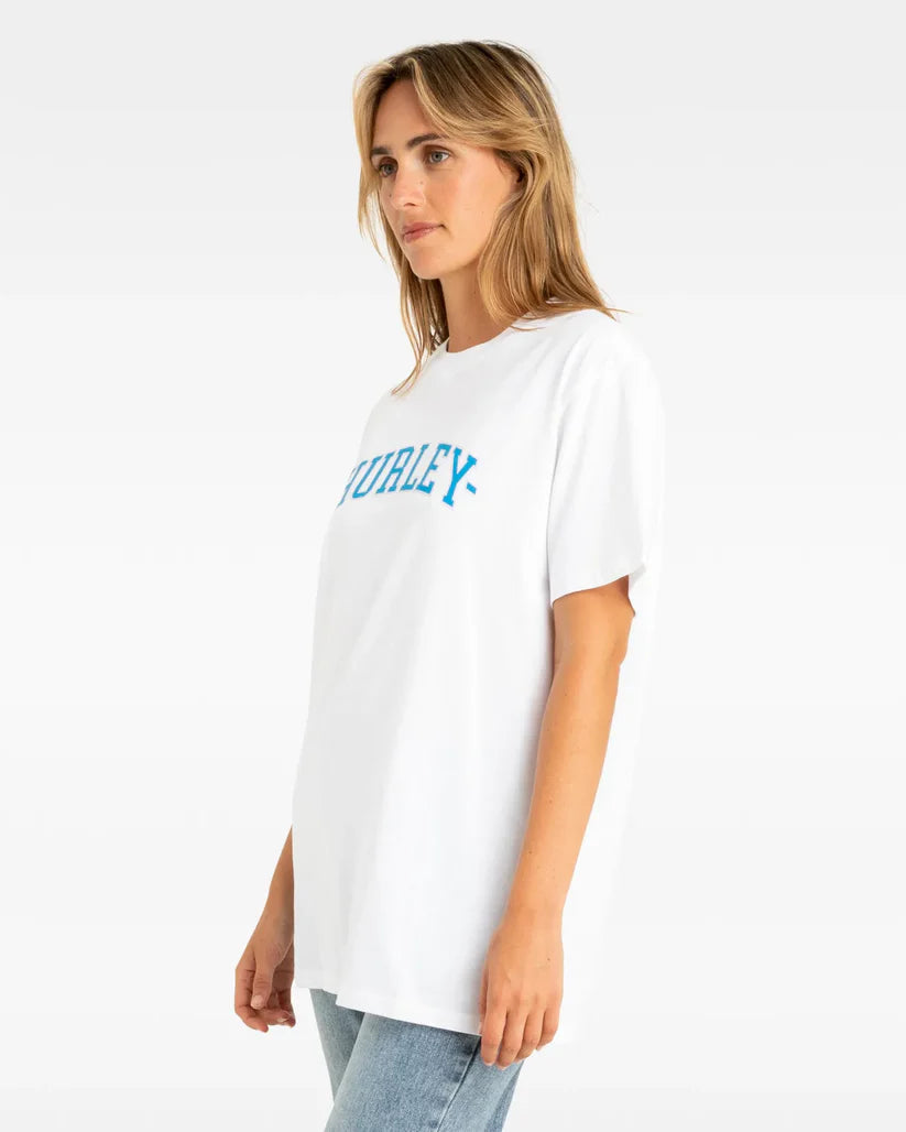 home coming tee, white, hurley