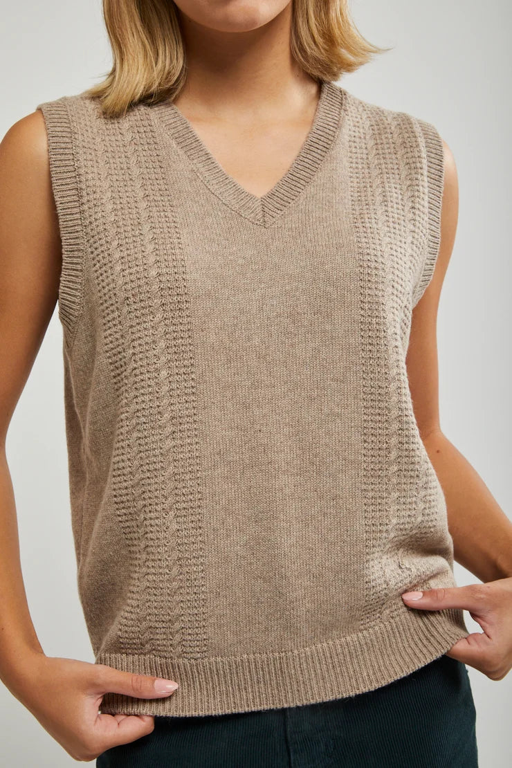 IMPERIAL JACQUARD KNIT VEST THRILLS