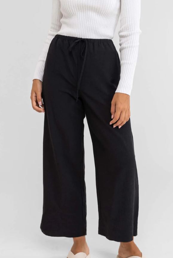 RHYTHM LADIES CLASSIC DRAWSTRING PANT WOMENS BLACK 